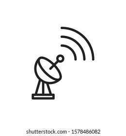Simple wireless line icon. Stroke pictogram. Vector illustration isolated on a white background. Premium quality symbol. Vector sign for mobile app and web sites.