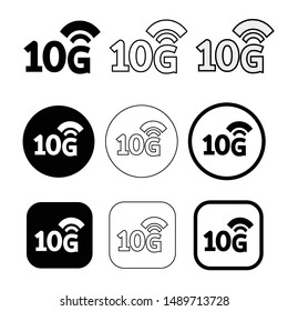 Simple Wireless Wifi icon sign design