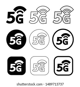 Simple Wireless Wifi icon sign design