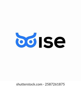 simple wise owl logo design 