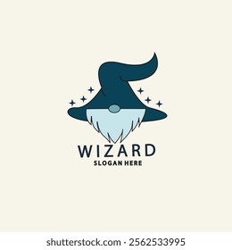 Simple Witch Mascot Logo vector design