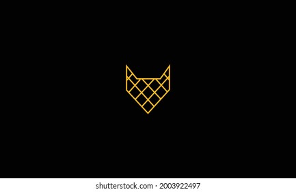 Simple Wolf Creative Concept Logo Design Template