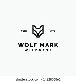 simple wolf mark logo inspiration