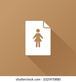 simple woman icon