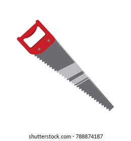 Simple Wood Handsaw Drawing Vector Illustration Graphic