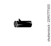 simple wood icon illustration vector