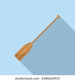 Simple wooden paddle for propelling small boats like canoes and kayaks