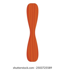 Simple wooden spatula with a classic design, ideal for mixing ingredients while cooking or baking