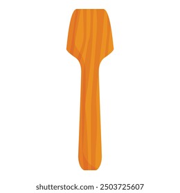 Simple wooden spatula, ideal for stirring and serving food while cooking