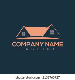 diseño de logotipo de casa de construcción de marca de palabra simple con estilo de arte de línea. resumen de compilación doméstica para diseño de logotipos