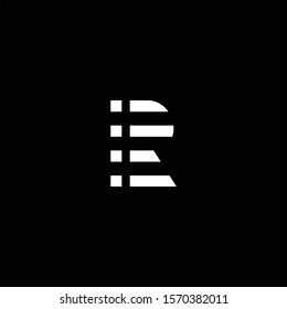 Simple wordmark logo design of resume with black background - EPS10 - Vector.