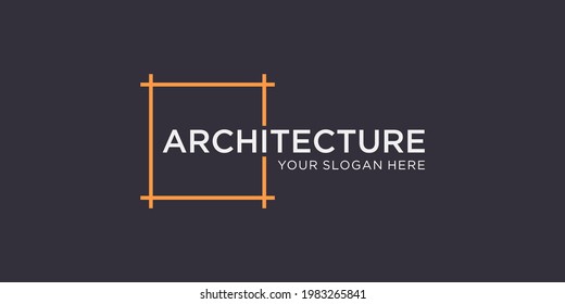 simple work mark architecture logo design template
