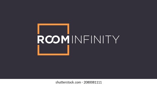 Simple Work Mark Room Infinity Logo Design Template