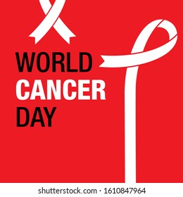 Simple World Cancer Day Banner Template