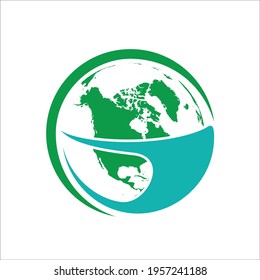 simple world or earth with mask