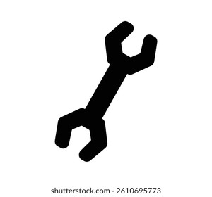Simple wrench icon illustration vector