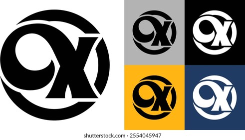 Simple X Letter Logo Design. Minimal Flat Vector X Logo Design Template Element Usable for Business and Branding Logos. alphabet X in isolated background. Letter X creative and unique Rounded logo