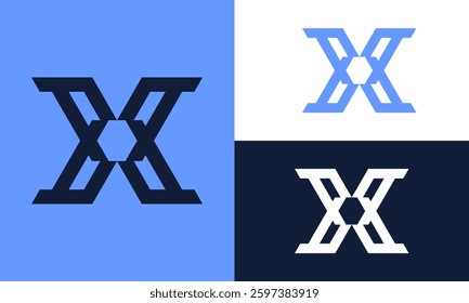 Simple X monogram logo art.