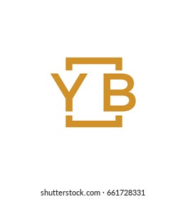 Simple YB initial Logo designs template vector illustration