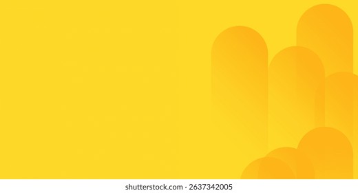 Simple yellow background abstract with Gradient in empty room studio  Yellow empty room studio gradient used for background