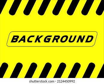 The simple yellow background is perfect for emergency conditions on the highway