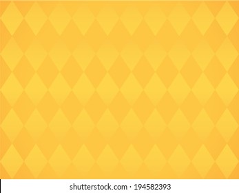 Simple yellow background with rombs vector