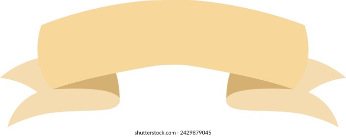 Simple yellow blank ribbon banner vector art. Set of vintage ribbon banner illustrations. Blank title ribbon vector art. Set hand drawn doodle blank title clip art. Simple title bow vector clip art. 