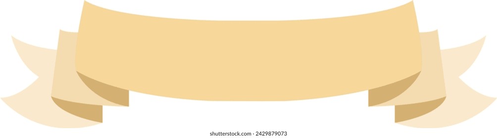 Simple yellow blank ribbon banner vector art. Set of vintage ribbon banner illustrations. Blank title ribbon vector art. Set hand drawn doodle blank title clip art. Simple title bow vector clip art. 