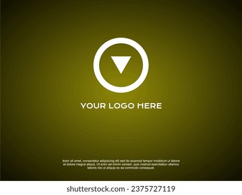 Simple yellow color background wallpaper, centre centre elliptical fountain fill. From inside to outside, old dark colour to blackout, elegant modern, opening presentation of company logo to public
