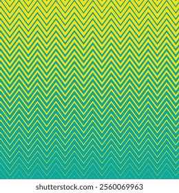 simple yellow colour thik to thin bland horizontal zig zac line pattern on pastel green colour background.