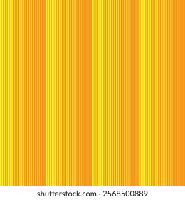 simple yellow colour vertical thik to thin line pattern on orange colour background