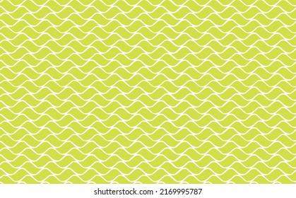 Simple yellow or green curvy shapes tiled pattern. Suitable for ready to use element, wallpaper, fabric, prints, and cover.