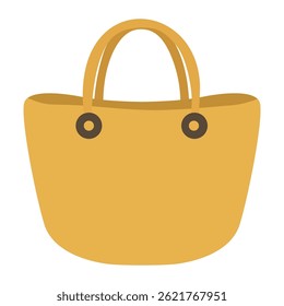 Simple Yellow Handbag Design illustration