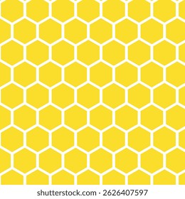simple yellow hunnycomb pattern design