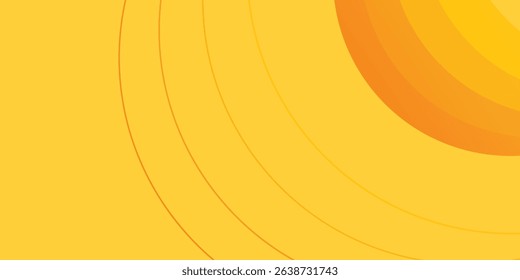 Simple yellow lines background vector illustration abstract modern design