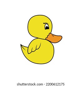 simple yellow little duck picture