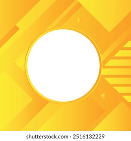 Simple Yellow Minimal Modern Gradient circle shape on Abstract background Design for background, banner, website template, social media, poster, sale banner and more