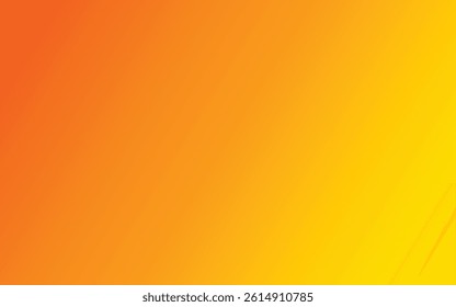 Simple Yellow And Orange Gradation Background Design