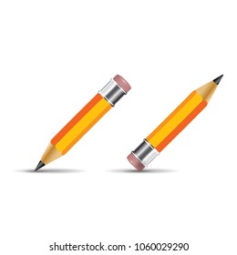 simple yellow pencil icon