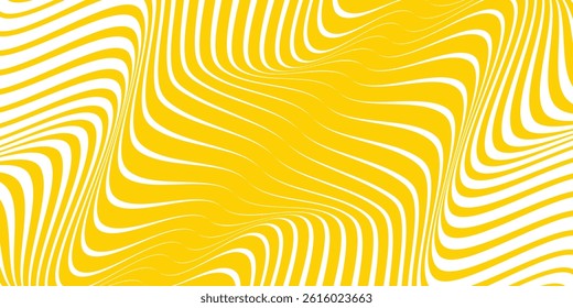simple yellow slanting line wave pattern art.