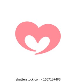 A simple yet beautiful love logo design. A super lovely with rounded edge. 