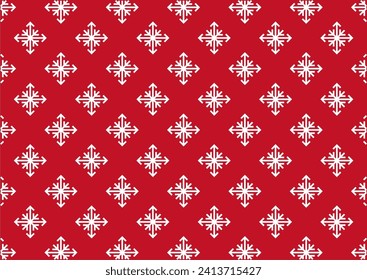 A simple yet captivating red Christmas pattern background, featuring a design that exudes warmth and festivity. Ideal for design projects requiring a touch of Christmas without being overly extravagan