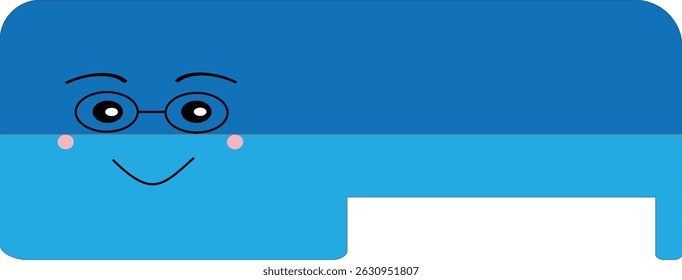 A simple yet charming whiteboard eraser with a cheerful face. Designed for use in school supply sets and classroom vector bundles.