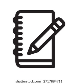 Un dibujo simple pero elegante de un lápiz que descansa sobre un pedazo de papel. El lápiz se coloca en diagonal, con su punta apuntando hacia la esquina superior izquierda del papel. El papel está delineado con un borde claro, dándole una apariencia clara y clara. Esta Imagen simboliza la creatividad, el arte y el acto de dibujar o dibujar.