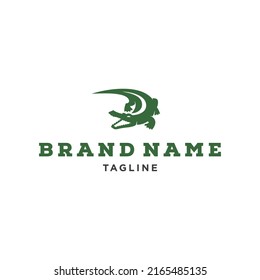 A simple yet masculine and modern crocodile logo design. 