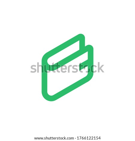 A simple yet modern and iconic wallet icon/logo designs