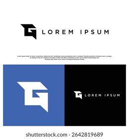 Simple yet powerful G monogram logo, great for companies seeking a clean and contemporary look.

