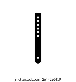 A simple yet precise illustration of a metal bracket, rendered in black and white.
