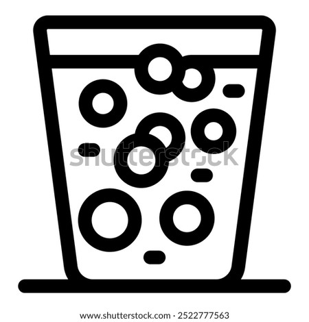 Simple yet refreshing image of a glass of water with bubbles, perfect for representing health, hydration, or thirst