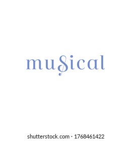 A simple yet sophisticated and smart logotype of Musical. Customized the letter S into a music note. 